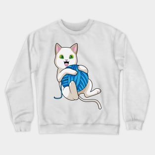 Cat Wool yarn ball Crewneck Sweatshirt